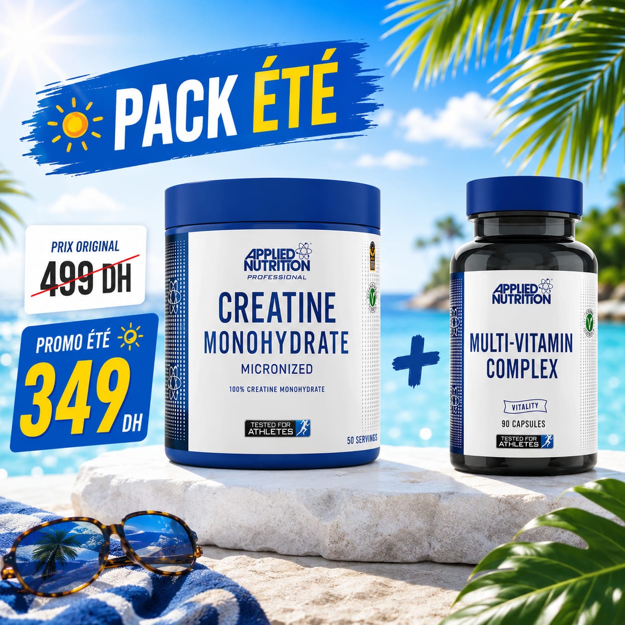 Pack Été - Creatine Monohydrate + Multi-Vitamin Complex