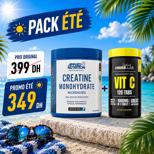 Pack Été - Creatine Monohydrate + Vitamine C