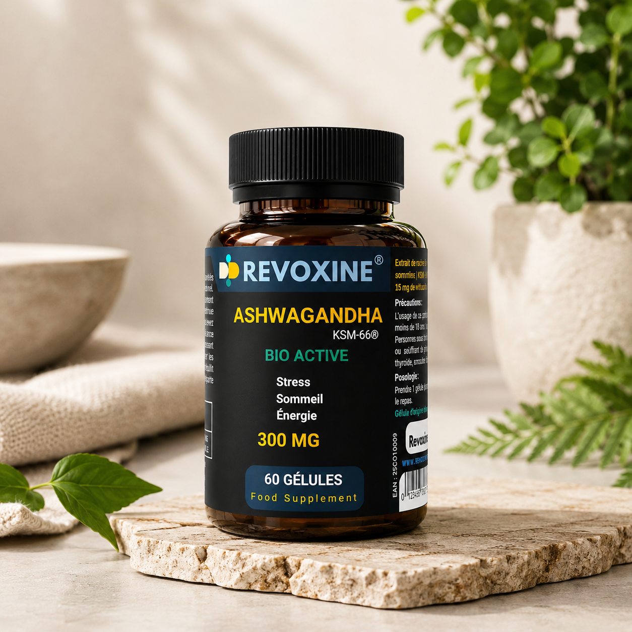 Ashwagandha KSM-66 Bio Active 300mg – 60 Gélules