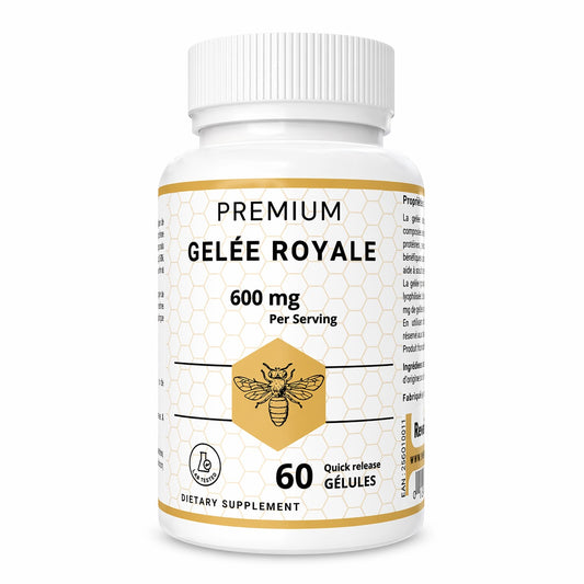 Gelée Royale Premium 600mg – 60 Gélules Quick Release