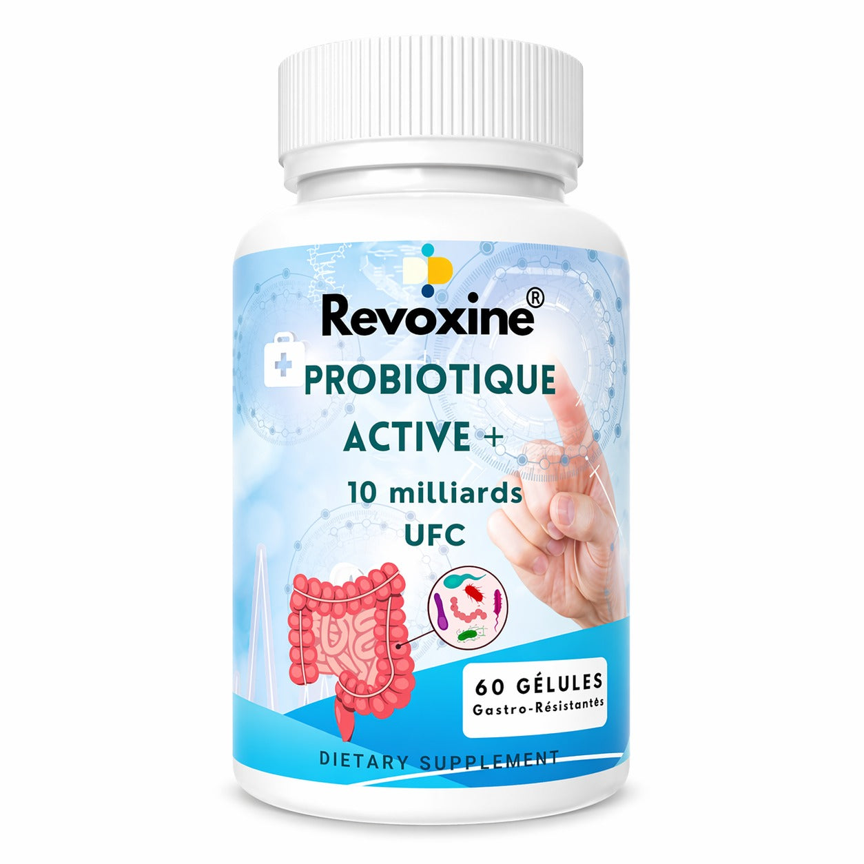 Probiotique Active+ 10 Milliards UFC – 60 Gélules Gastro-Résistantes