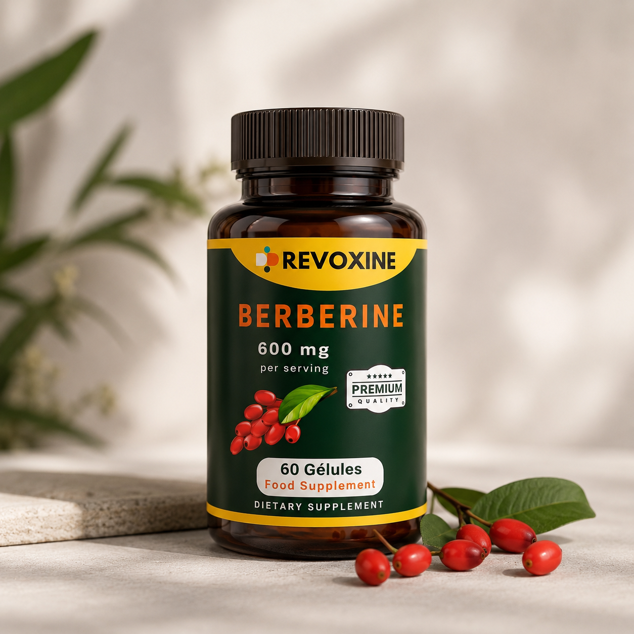 Berbérine 600mg Premium Quality – 60 Gélules