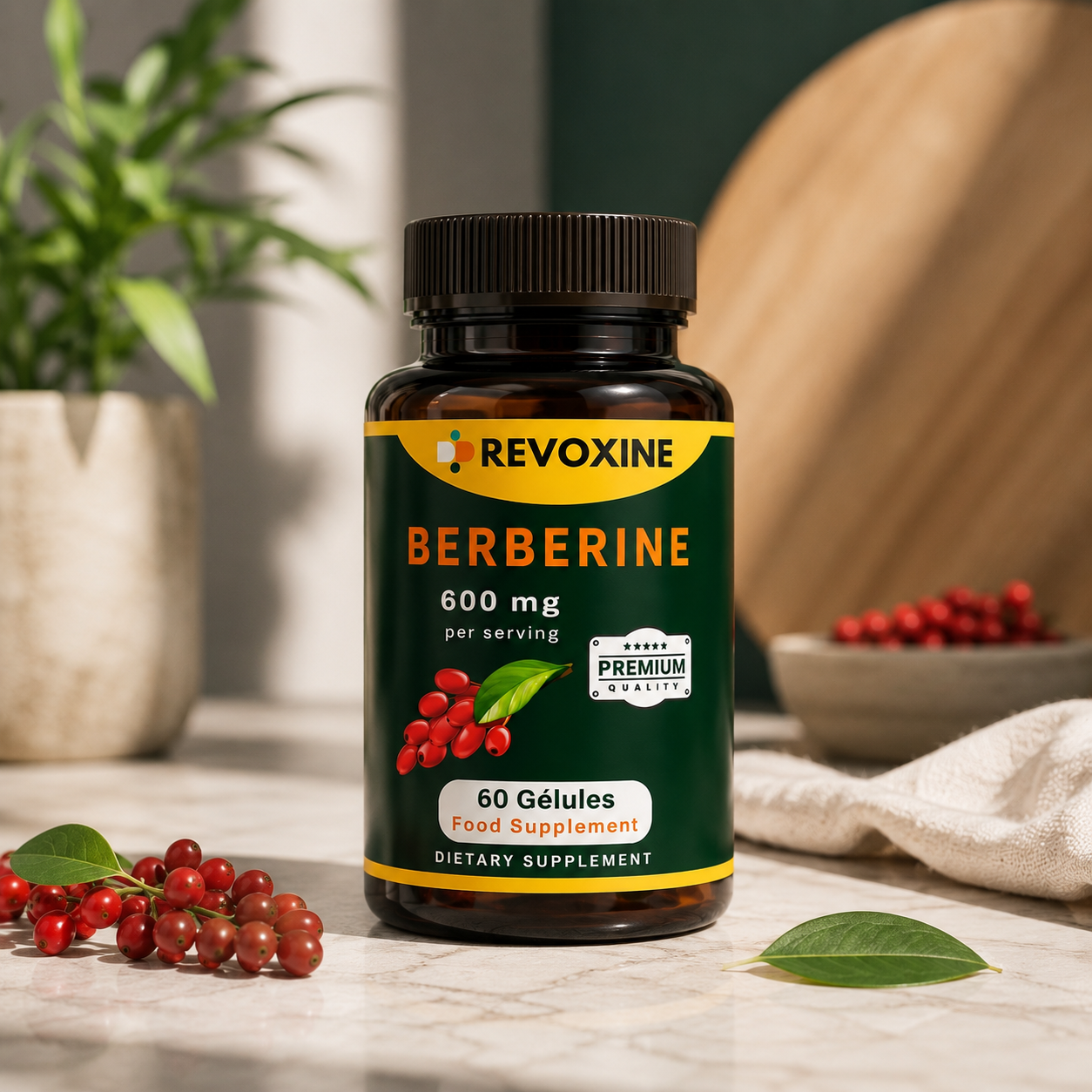 Berbérine 600mg Premium Quality – 60 Gélules