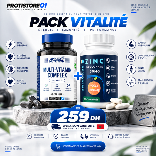 🔥 PACK VITALITÉ | MULTI-VITAMINES + ZINC